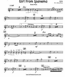 Partituras de The Girl From Ipanema - Bossa Nova para Big Band - Trompeta