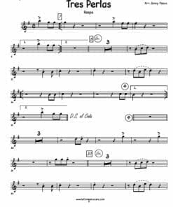 PREVIEW de Partituras de Tres Perlas - Raspa para Big Band - Trompeta