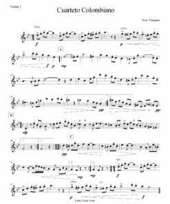 Preview de Cuarteto Colombiano para Cuerdas - Violin