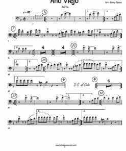 Preview de Partituras El Año Viejo para Big Band | Trombon