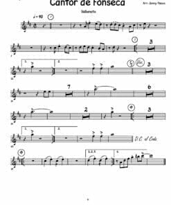 Preview de Partituras El Cantor de Fonseca para Big Band en PDF - Trompeta