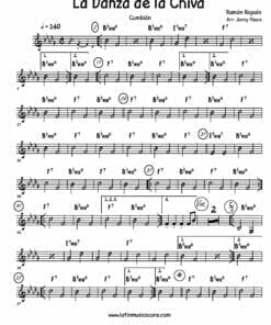 Preview de Partituras de La Danza de la Chiva para Big Band | Guitarra