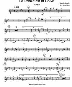 Preview de Partituras de La Danza de la Chiva para Big Band | Saxofón Alto