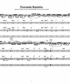 Preview - Partituras de Chorando Baixinho - Score en PDF