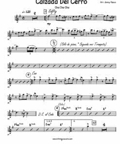 Preview - Partituras - Calzada Del Cerro -Irakere - Big Band PDF - Alto Sax