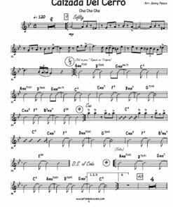 Preview - Partituras - Calzada Del Cerro -Irakere - Big Band PDF - Guitarra