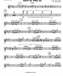 Preview de Partituras Gloria María para Big Band PDF | Clarinete