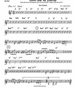 Son de la Loma - Preview - Partituras de Son Cubano para Big Band PDF | Guitarra