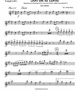 Son de la Loma - Preview - Partituras de Son Cubano para Big Band PDF | Trompeta