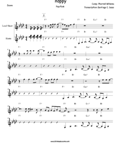 Preview - Partituras de Happy | Pharrell Williams » Lead Sheet en PDF - Score