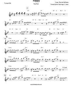 Preview - Partituras de Happy | Pharrell Williams » Lead Sheet en PDF - Trompeta