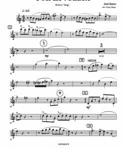 Preview - Partituras Por La Vuelta para Big Band en PDF - Saxofón Alto